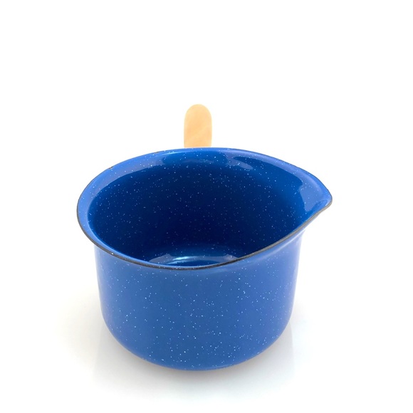 Midcentury Blue pewter pot. - Picture 3 of 7